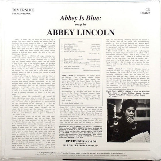 Abbey Lincoln - Abbey is Blue