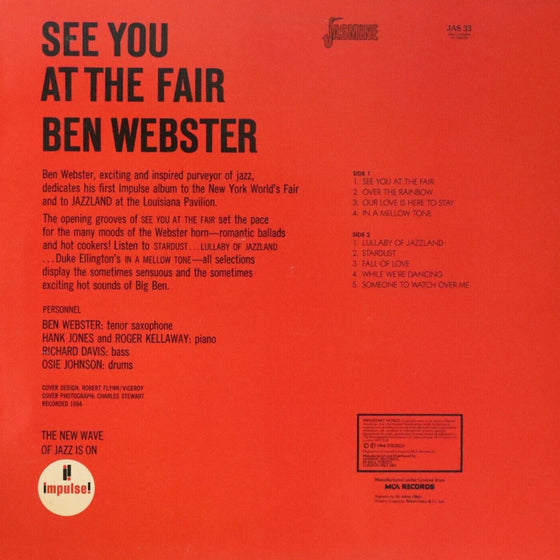 Ben Webster - See You At The Fair