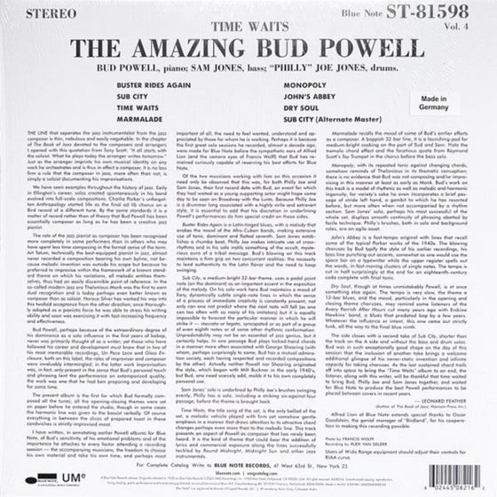 Bud Powell – Time Waits (The Amazing Bud Powell)