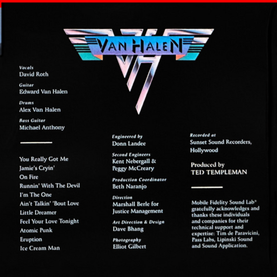 Van Halen - Van Halen (Hybrid SACD, Ultradisc UHR) - Audiophile