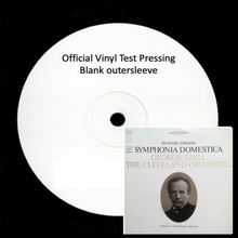  Richard Strauss / George Szell, The Cleveland Orchestra – Symphonia Domestica (Test Pressing) - Audiophile