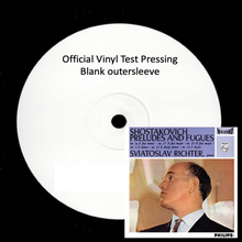  Shostakovich / Sviatoslav Richter – Preludes And Fugues (Test Pressing)