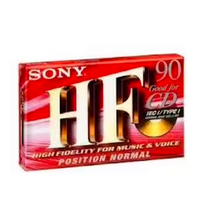  Unrecorded Audio Cassette Tape SONY HF 90 Type I (sealed)