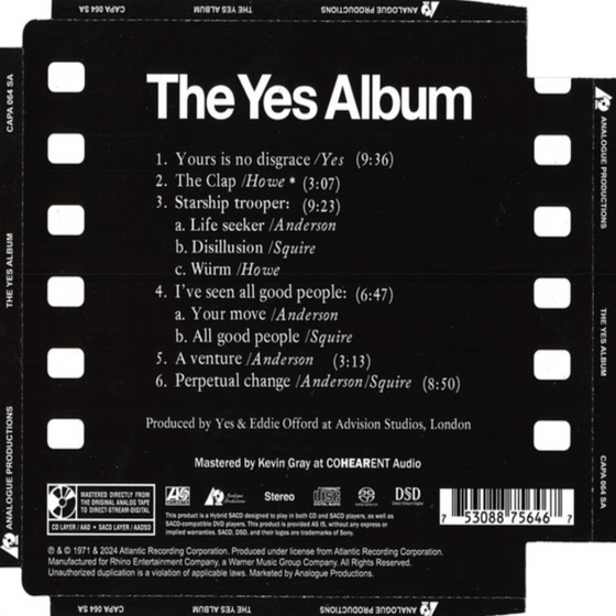 Yes - The Yes Album (Hybrid SACD) - Audiophile