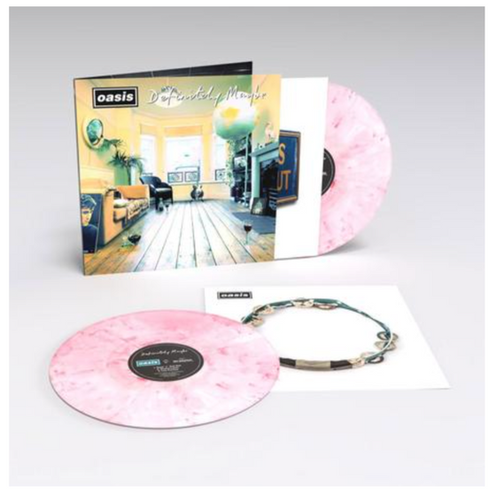 Oasis - Definitely Maybe  (30th Anniversary Deluxe Edition Pink/White Marbled Vinyl) - Audiophile