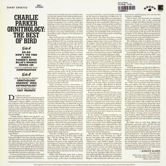 Charlie Parker – Ornithology: The Best Of Bird (Mono)