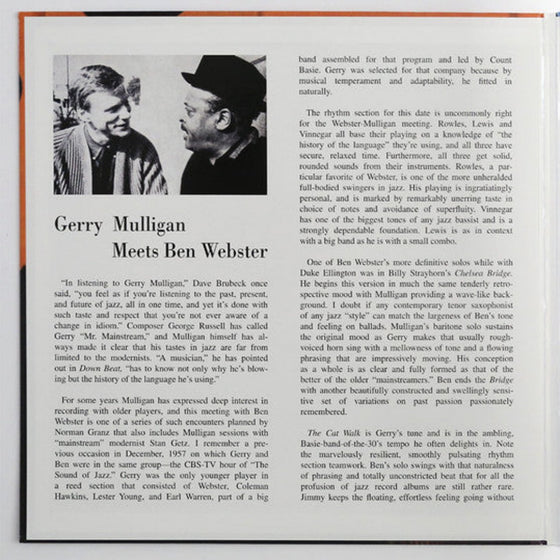 Gerry Mulligan meets Ben Webster