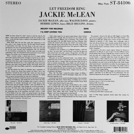 Jackie McLean – Let Freedom Ring