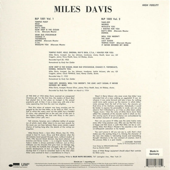 Miles Davis – Miles Davis Vol. 1