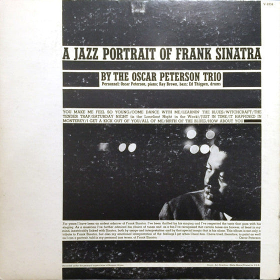 The Oscar Peterson Trio - A Jazz Portrait Of Frank Sinatra