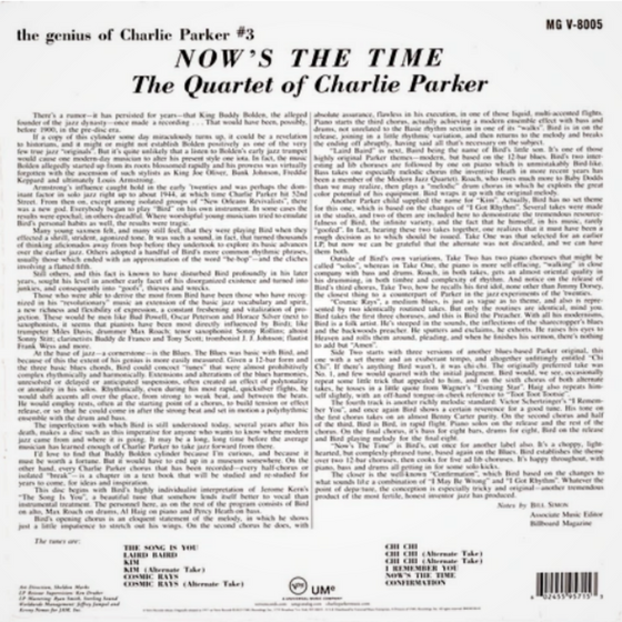 The Quartet of Charlie Parker - Now's The Time