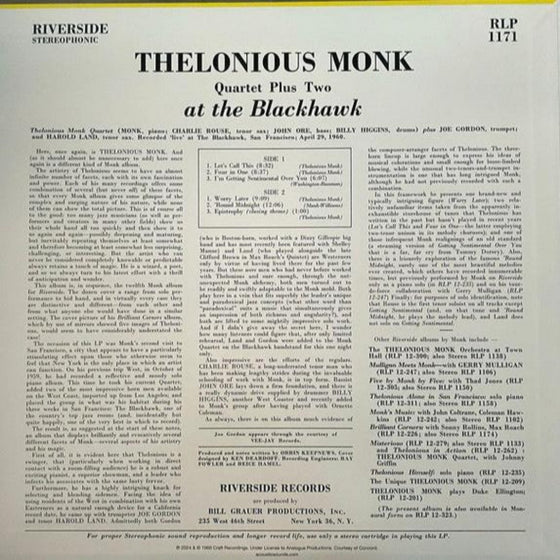 Thelonious Monk Quartet Plus Two - At the Blackhawk