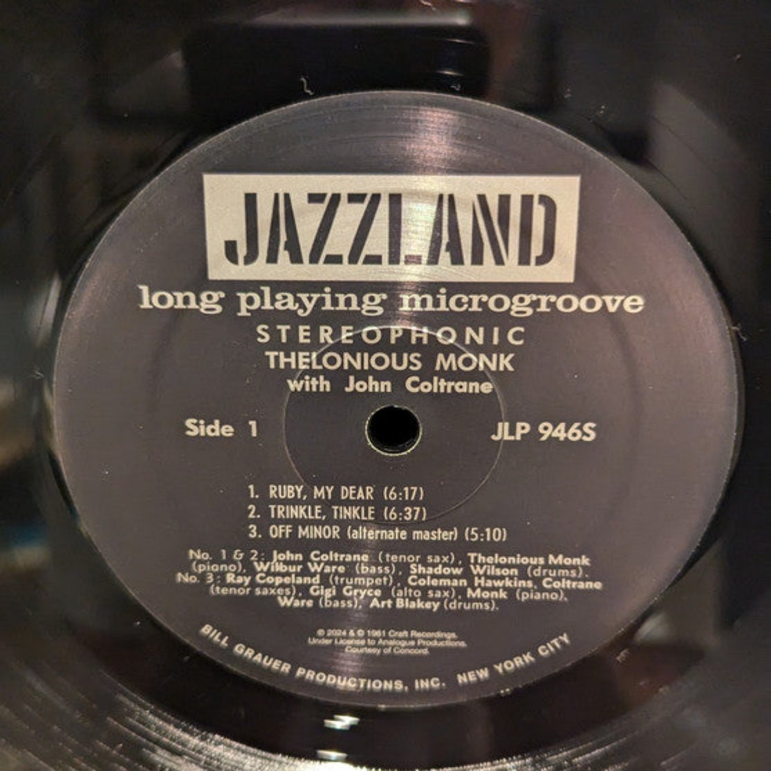 Thelonious Monk with John Coltrane (Mono, Analogue Productions)