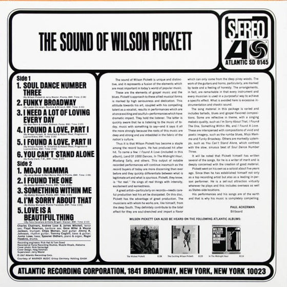 Wilson Pickett – The Sound Of Wilson Pickett