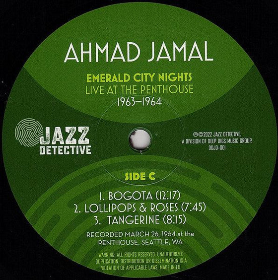 Ahmad Jamal – Emerald City Nights Live At The Penthouse 1963-1964 (2LP) - AudioSoundMusic