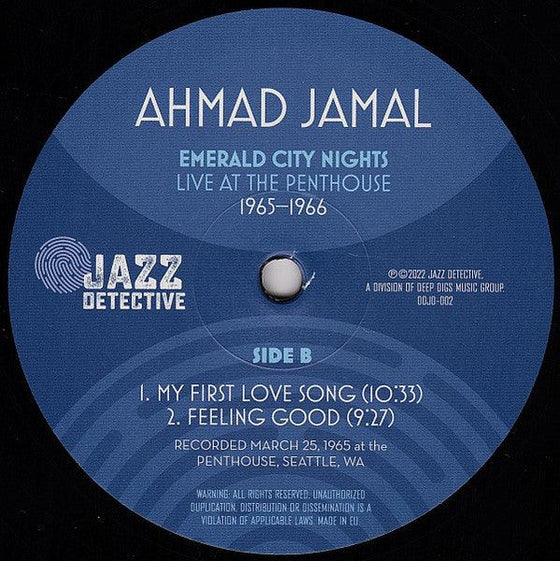 Ahmad Jamal – Emerald City Nights Live At The Penthouse 1965-1966 (2LP) - AudioSoundMusic