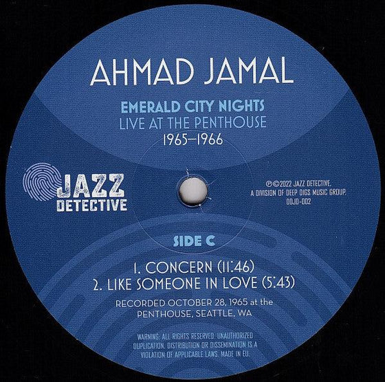 Ahmad Jamal – Emerald City Nights Live At The Penthouse 1965-1966 (2LP) - AudioSoundMusic