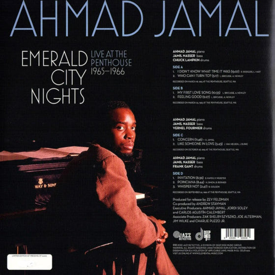 Ahmad Jamal – Emerald City Nights Live At The Penthouse 1965-1966 (2LP) - AudioSoundMusic