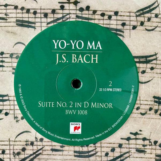 Bach - 6 Suites for Unaccompanied Cello - Yo-Yo Ma - The 1983 Sessions (3LP, Picture disc, Japanese Edition) - AudioSoundMusic