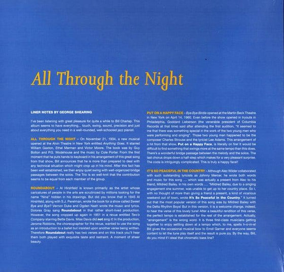 Bill Charlap – All Through The Night - AudioSoundMusic