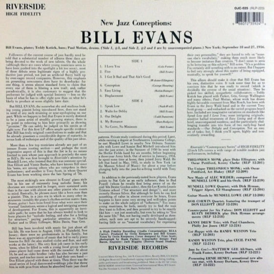 Bill Evans – New Jazz Conceptions - AudioSoundMusic