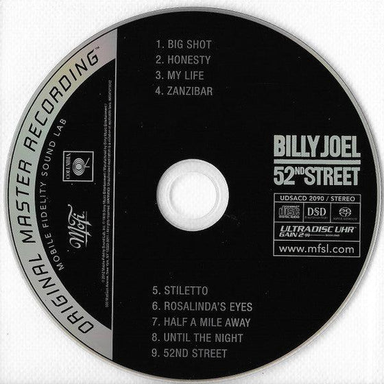 Billy Joel – 52nd Street (Hybrid SACD, Ultradisc UHR) - AudioSoundMusic