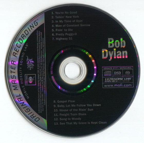 Bob Dylan - Bob Dylan (Hybrid SACD, Mono, Ultradisc UHR) - AudioSoundMusic