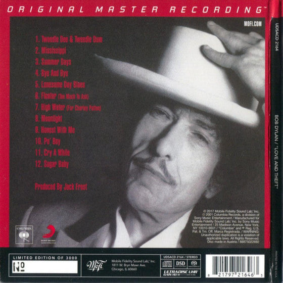 Bob Dylan - Love and Theft (Hybrid SACD, Ultradisc UHR) - AudioSoundMusic