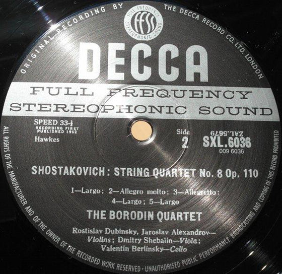 Borodin – String Quartet No. 2 & Shostakovich - String Quartet No. 8 - The Borodin Quartet