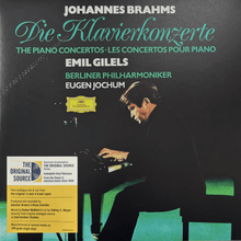  Brahms - Piano Concertos No. 1 & 2 - Emil Gilels, Eugen Jochum & The Berliner Philharmoniker (2LP) - AudioSoundMusic