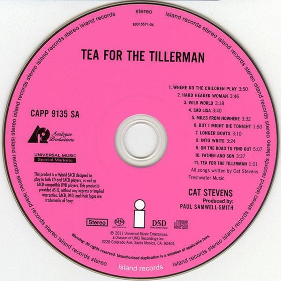 Cat Stevens – Tea For The Tillerman (Hybrid SACD) - AudioSoundMusic