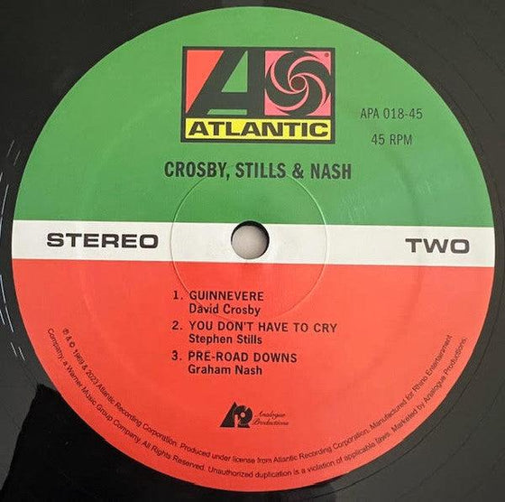 Crosby, Stills and Nash - Crosby, Stills & Nash (2LP, 45RPM) - AudioSoundMusic