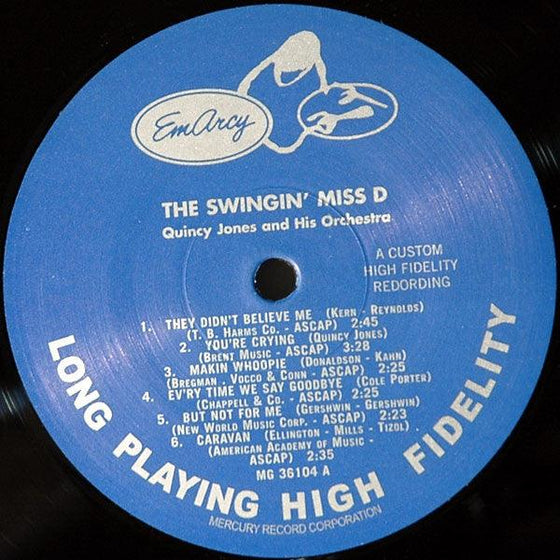 Dinah Washington With Quincy Jones And His Orchestra – The Swingin' Miss D AUDIOPHILE