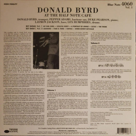 Donald Byrd - At The Half Note Cafe, Vol. 1 - AudioSoundMusic