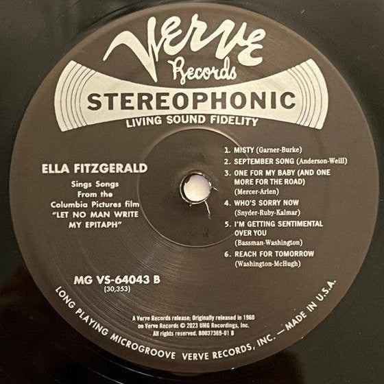 Ella Fitzgerald - Let No Man Write My Epitaph - AudioSoundMusic