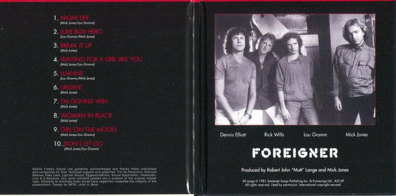 Foreigner - 4 (Hybrid SACD, Ultradisc UHR) - AudioSoundMusic