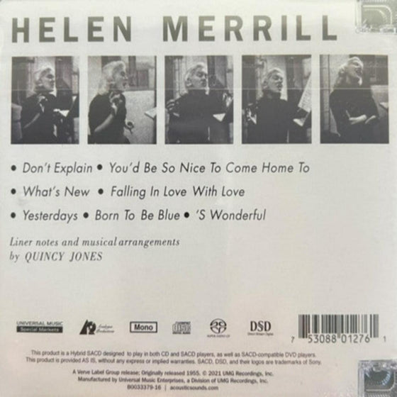 Helen Merrill (Hybrid SACD, Mono) - AudioSoundMusic