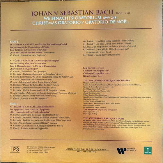 Johann Sebastian Bach – Weihnachtsoratorium - Ton Koopman  AUDIOPHILE