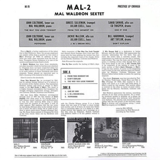 Mal Waldron - Mal/2 (Mono) - AudioSoundMusic