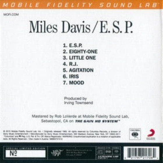 Miles Davis - E.S.P. (Hybrid SACD, Ultradisc UHR) - AudioSoundMusic