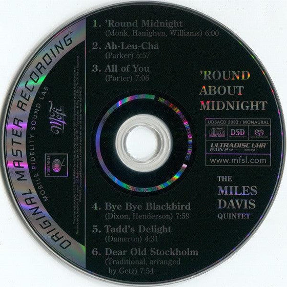 Miles Davis Quintet - Round About Midnight (Mono, Hybrid SACD, Ultradisc UHR) - AudioSoundMusic