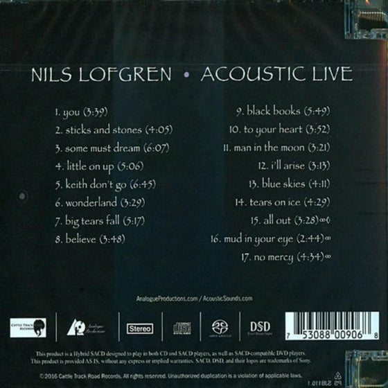 Nils Lofgren - Acoustic Live (Hybrid SACD) - AudioSoundMusic