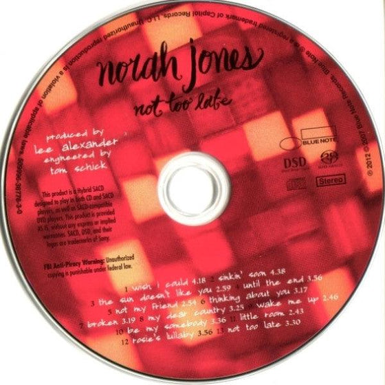 Norah Jones - Not Too Late (Hybrid SACD) - AudioSoundMusic