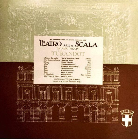 Puccini – Turandot - Maria Callas, Eugenio Fernandi, Elisabeth Schwarzkopf, Tullio Seraphin, Orchestra del Teatro alla Scala di Milano (3LP, Mono, Box set) - AudioSoundMusic