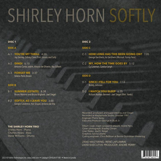 Shirley Horn - Softly (2LP, 45RPM) - AudioSoundMusic