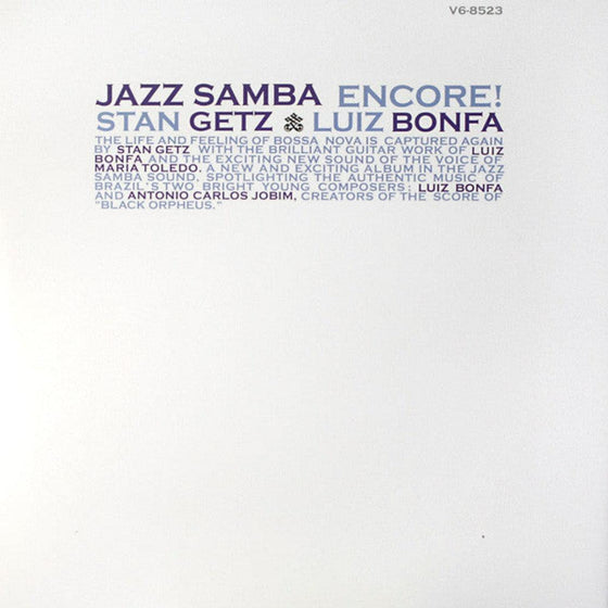 Stan Getz & Luiz Bonfa – Jazz Samba Encore!