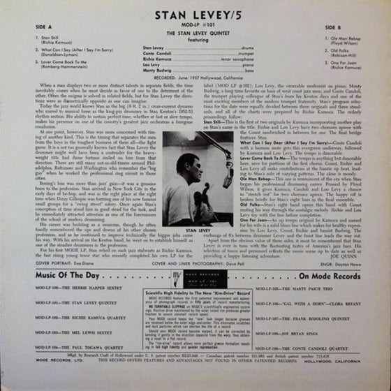 Stan Levey Quintet 