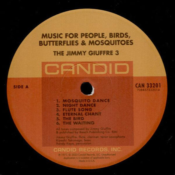 The Jimmy Giuffre 3 - Music for People, Birds, Butterflies & Mosquitoes - AudioSoundMusic