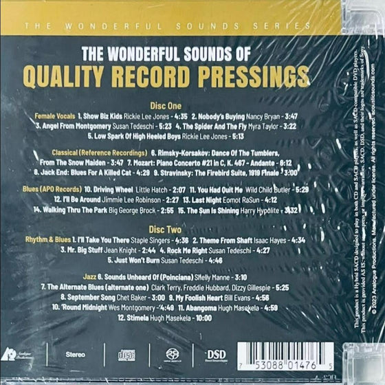 The Wonderful Sounds Of Quality Record Pressings : Chet Baker, Freddie Hubbard, Shelly Manne, ... (2 Hybrid SACD) - AudioSoundMusic