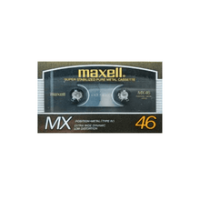  Unrecorded Audio Cassette Tape Maxell MX 46 (sealed) - AudioSoundMusic